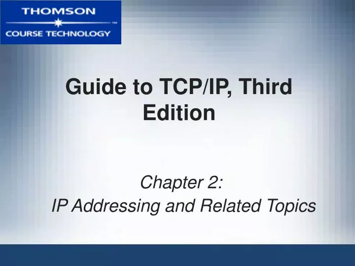 guide to tcp ip third edition