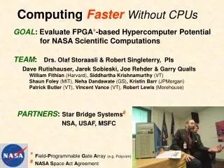 Computing Faster Without CPUs