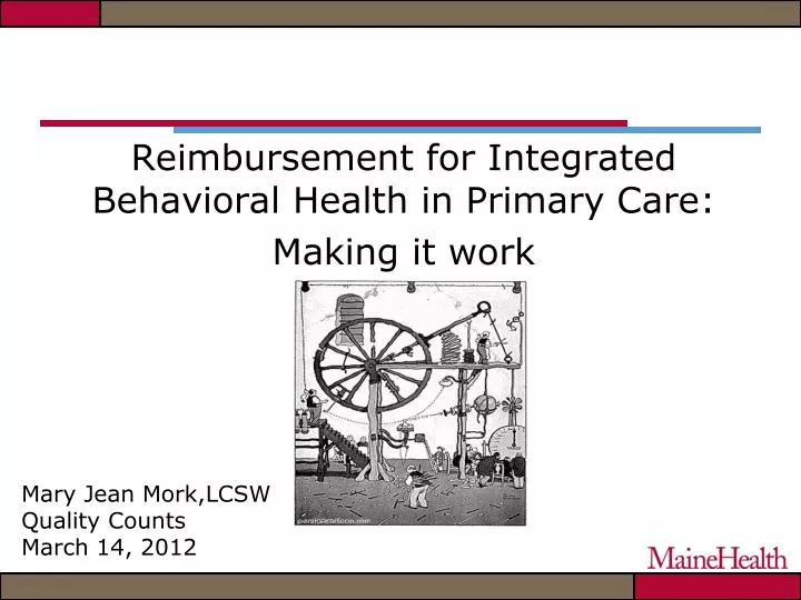 reimbursement for integrated behavioral health in primary care making it work