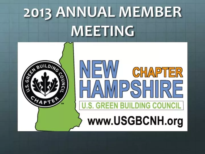 2013 annual member meeting