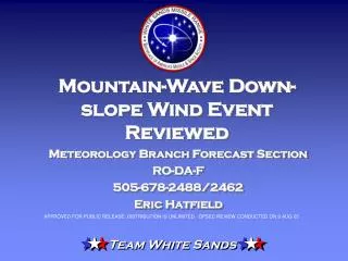 Mountain-Wave Down-slope Wind Event Reviewed