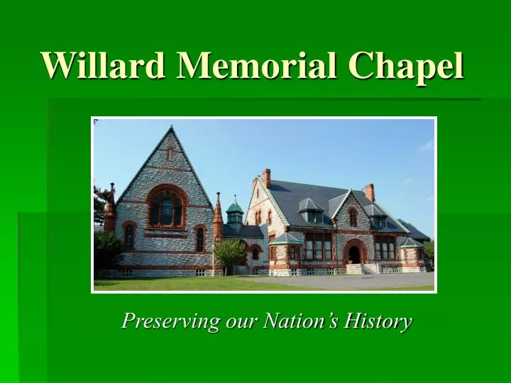 willard memorial chapel