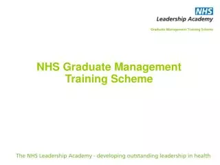 NHS Graduate Management Training Scheme