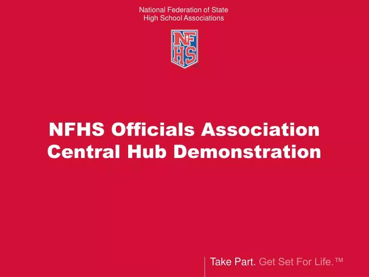 nfhs officials association central hub demonstration