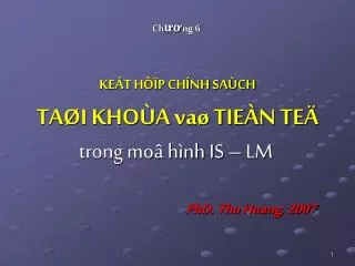 ke t h p ch nh sa ch ta i kho a va tie n te