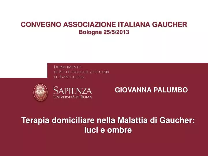 convegno associazione italiana gaucher bologna 25 5 2013