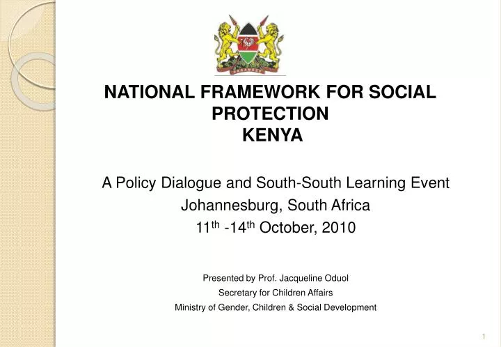 national framework for social protection kenya