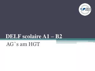 delf scolaire a1 b2
