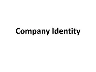 Company Identity