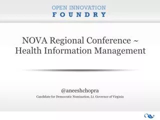 NOVA Regional Conference ~ Health Information Management