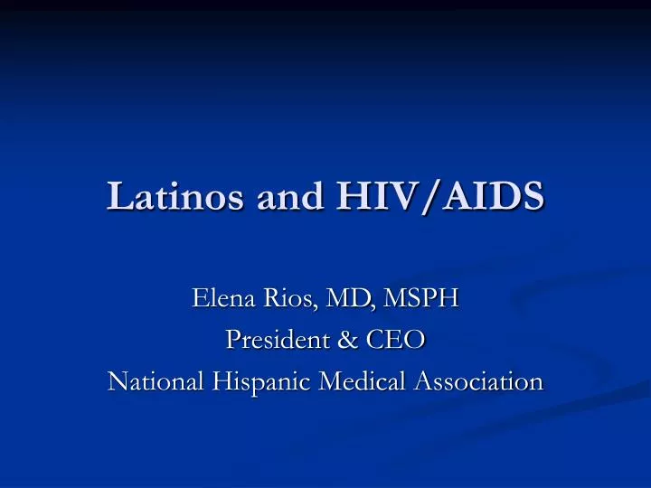 latinos and hiv aids