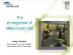 The emergence of microinsurance - slide 1