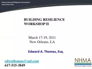 March 17-19, March 17-19, 2011 New Orleans, LA