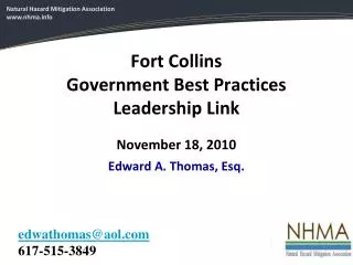 Fort Collins Government Best Practices Leadership Link