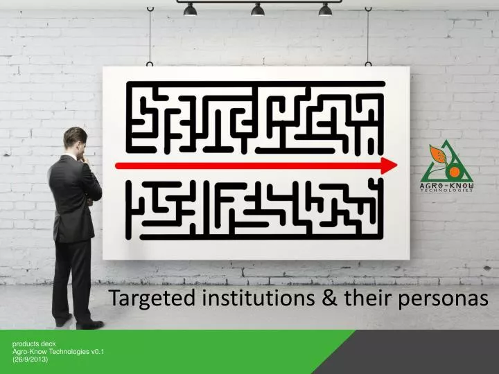 targeted institutions their personas
