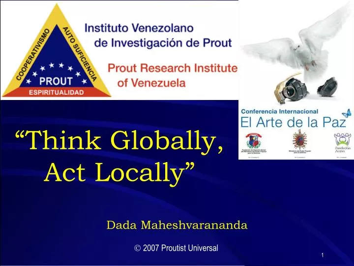 think globally act locally