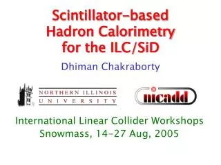 Scintillator-based Hadron Calorimetry for the ILC/SiD