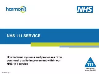 NHS 111 SERVICE