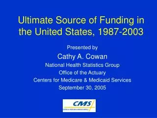 Ultimate Source of Funding in the United States, 1987-2003