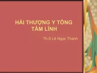 h i th ng y t ng t m l nh
