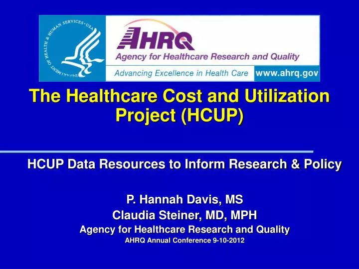 the healthcare cost and utilization project hcup