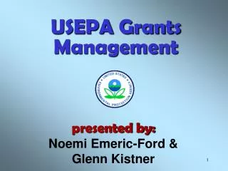 USEPA Grants Management