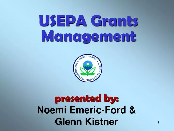 usepa grants management