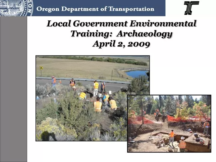 local government environmental training archaeology april 2 2009