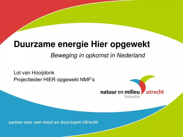duurzame energie hier opgewekt beweging in opkomst in nederland