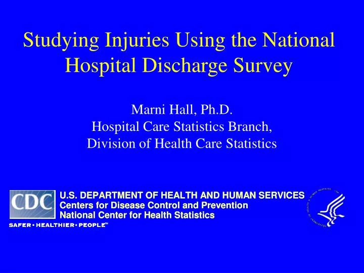 studying injuries using the national hospital discharge survey
