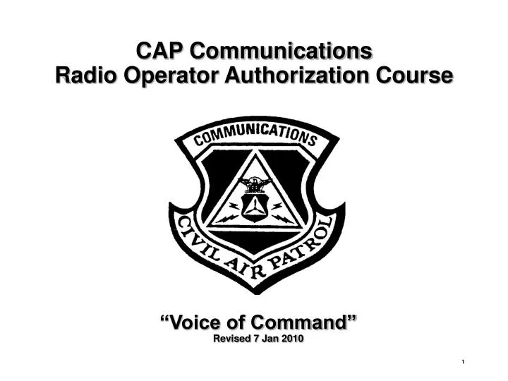 cap communications radio operator authorization course