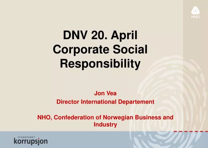 dnv 20 april corporate social responsibility