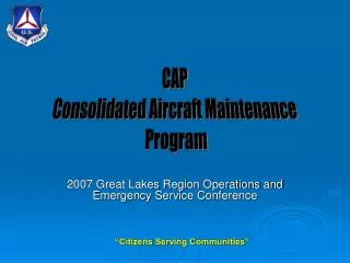 2007 Great Lakes Region Operations and Emergency Service Conference