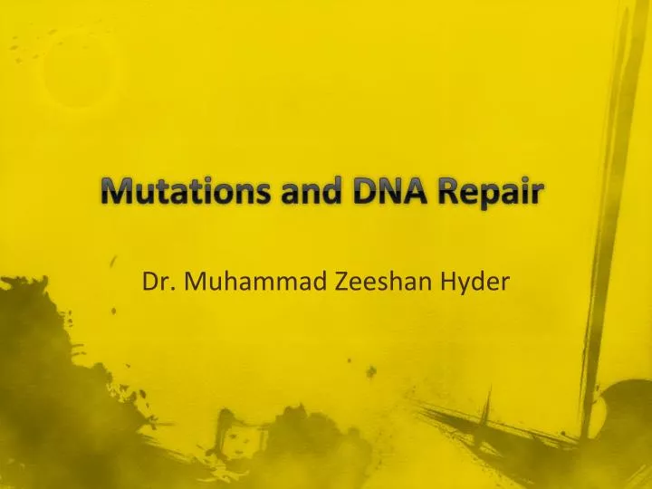 mutations and dna repair
