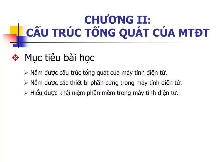 ch ng ii c u tr c t ng qu t c a mt t