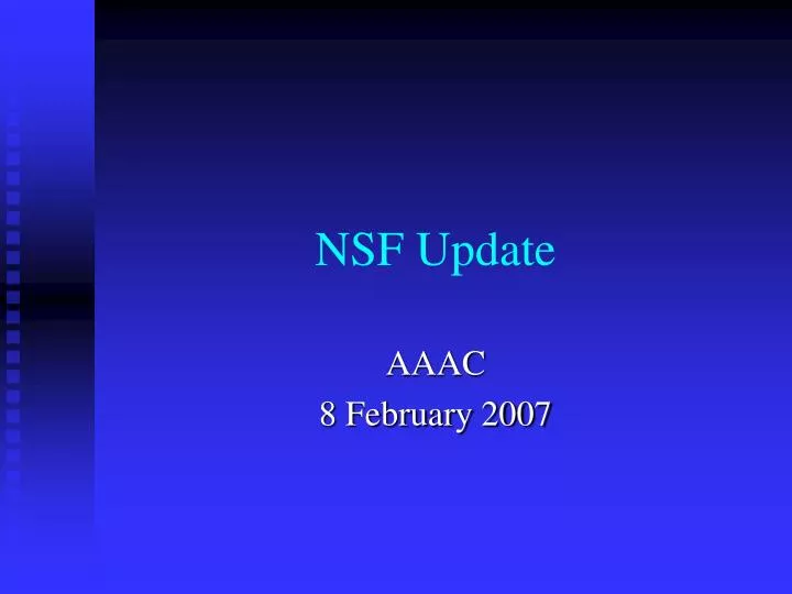 nsf update