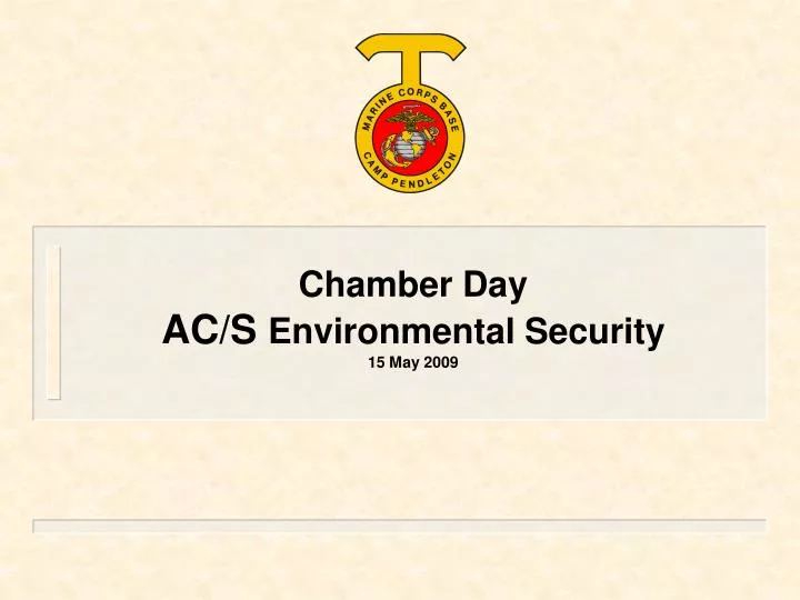 chamber day ac s environmental security 15 may 2009