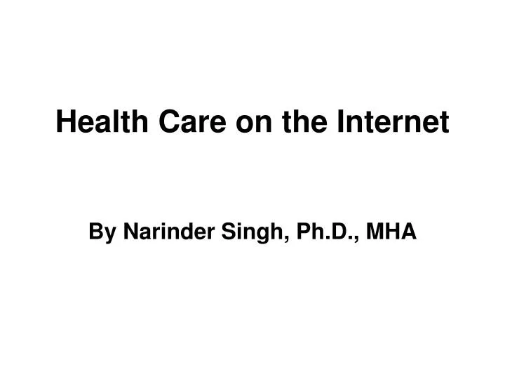 health care on the internet
