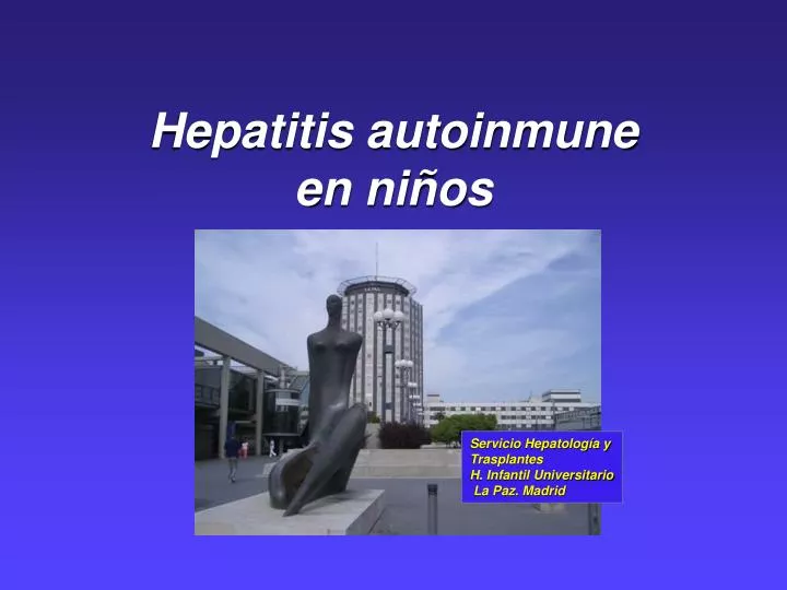 hepatitis autoinmune en ni os