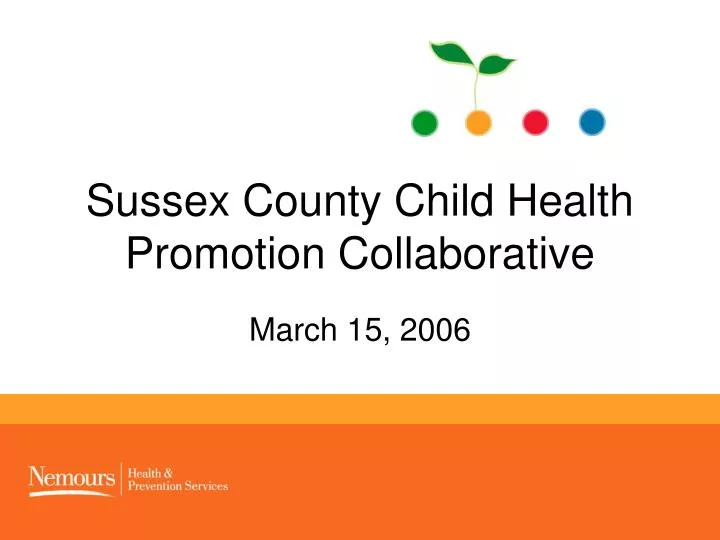 sussex county child health promotion collaborative