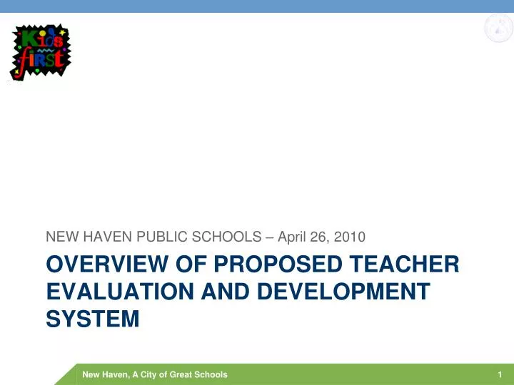 overview of proposed teacher evaluation and development system