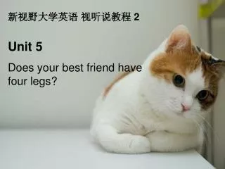 Unit 5 Does your best friend have four legs?