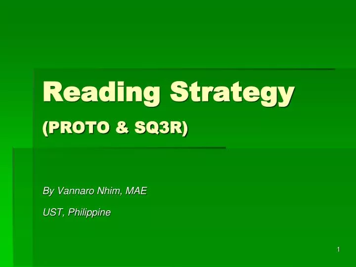 reading strategy proto sq3r