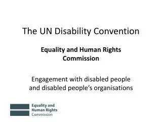 The UN Disability Convention