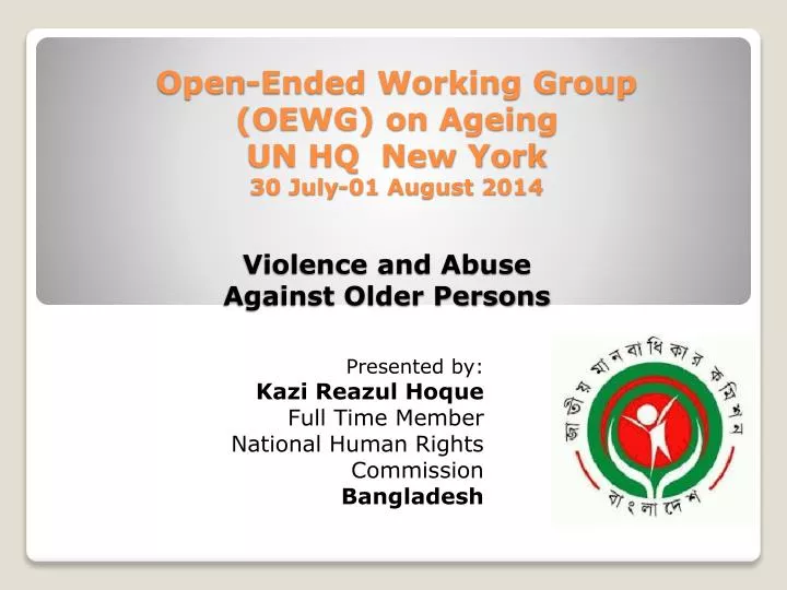 violence and abuse against older persons