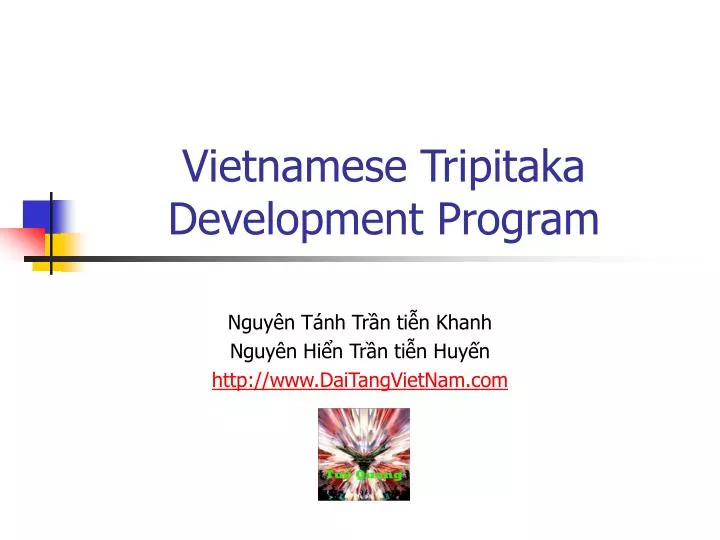 vietnamese tripitaka development program