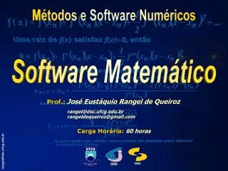 prof jos eust quio rangel de queiroz rangel@dsc ufcg edu br rangeldequeiroz@gmail com
