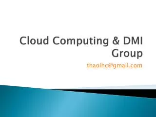 cloud computing dmi group