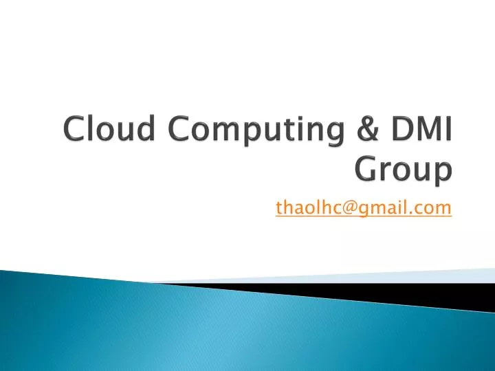 cloud computing dmi group