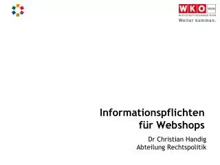 Informationspflichten für Webshops